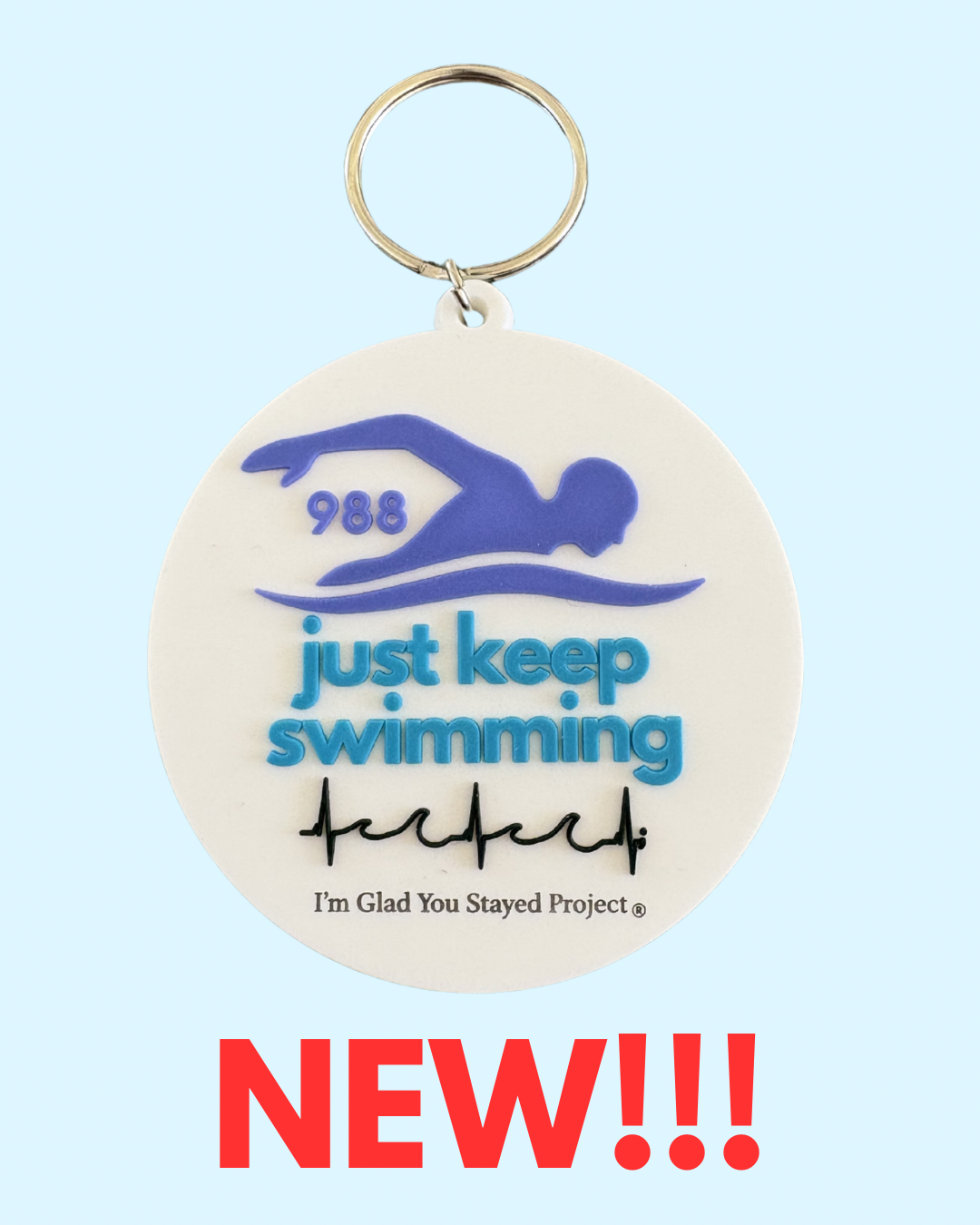 “Just Keep Swimming” Keychain