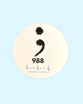 2″ Semicolon Stickers